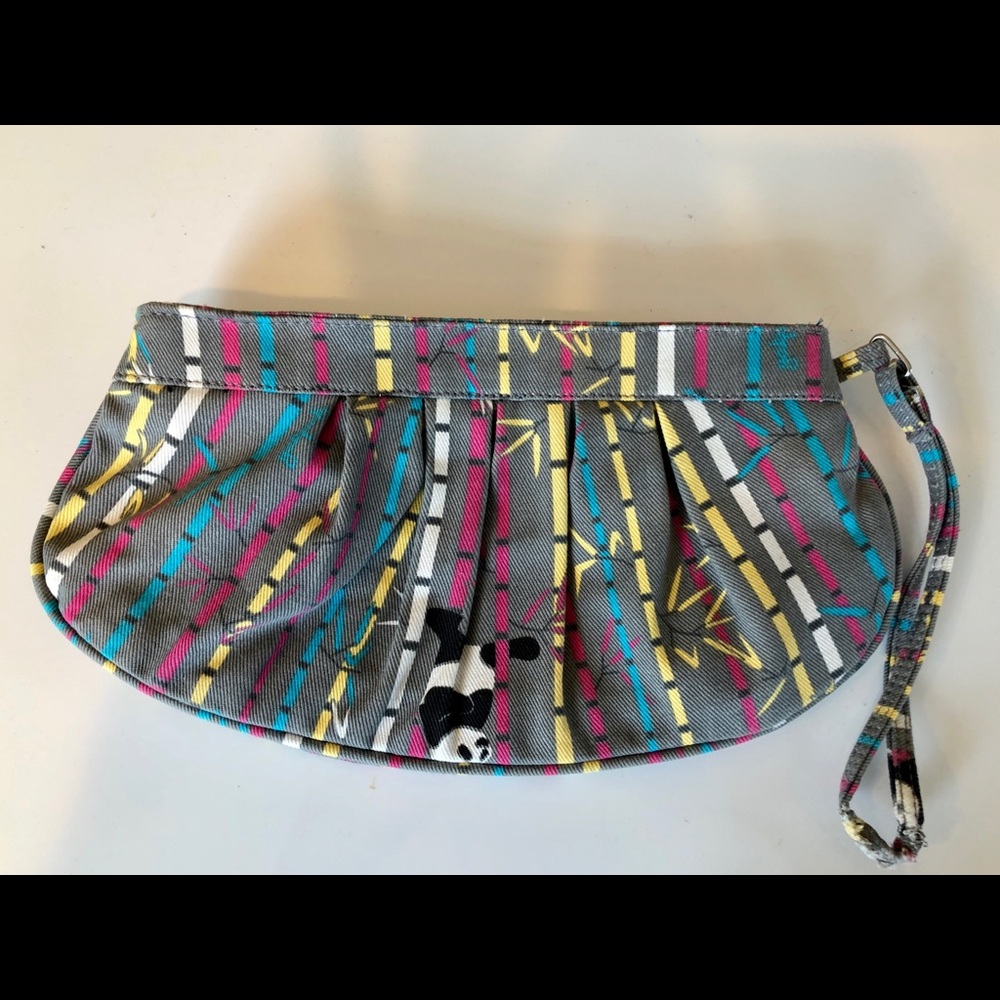 Pandas and Bamboo Wristlet by Yak Pak